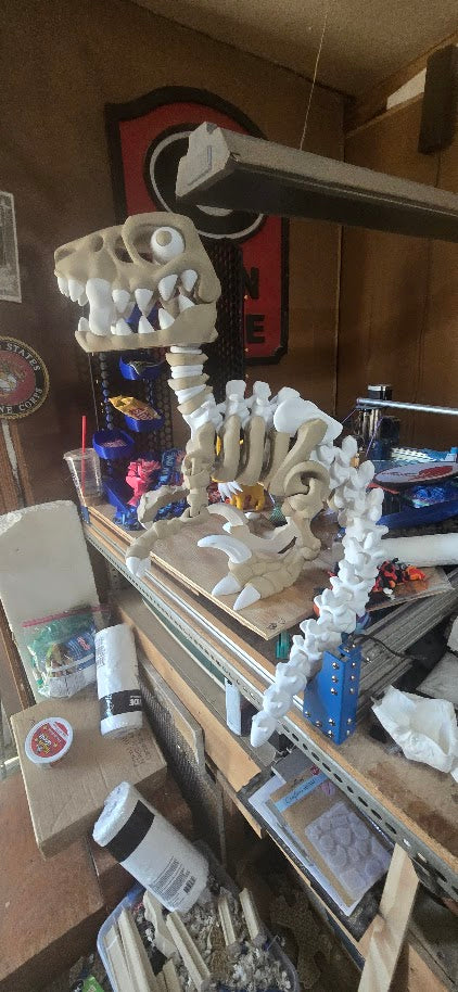 Extra Large Articulated T-Rex Skeleton – 3D Printed Dinosaur