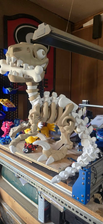 Extra Large Articulated T-Rex Skeleton – 3D Printed Dinosaur